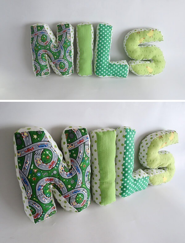 How to Make Stuffed Fabric Letters 