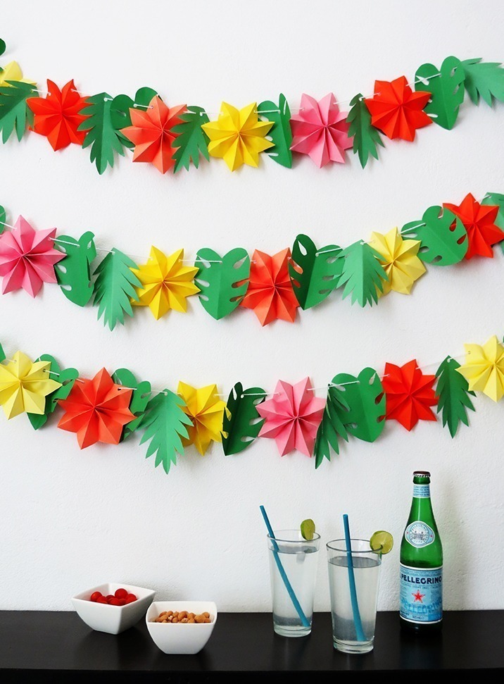 The tropical garland you need for your summer party ⋆ Dream a Little Bigger