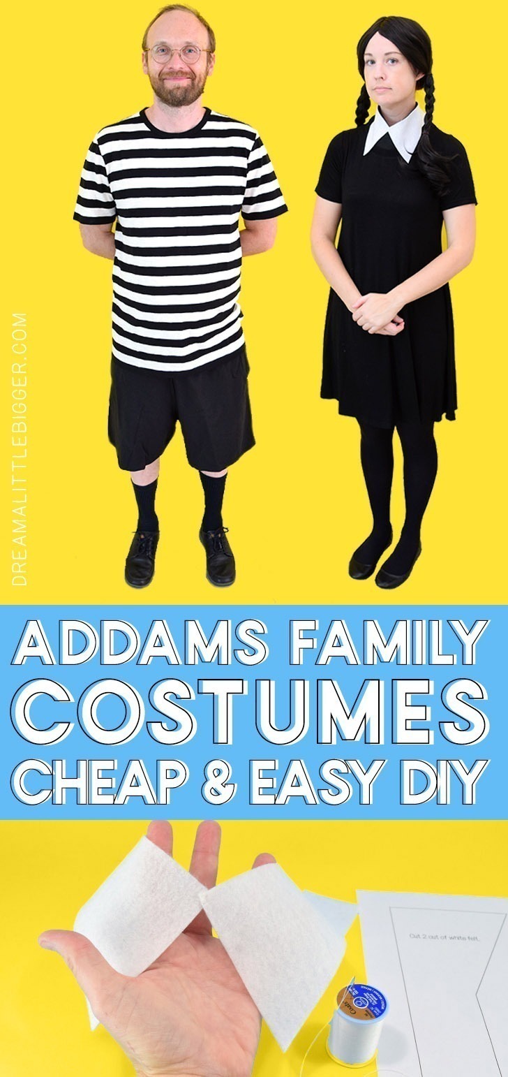 Wednesday and Pugsley Addams Family Halloween Costumes ⋆ Dream a