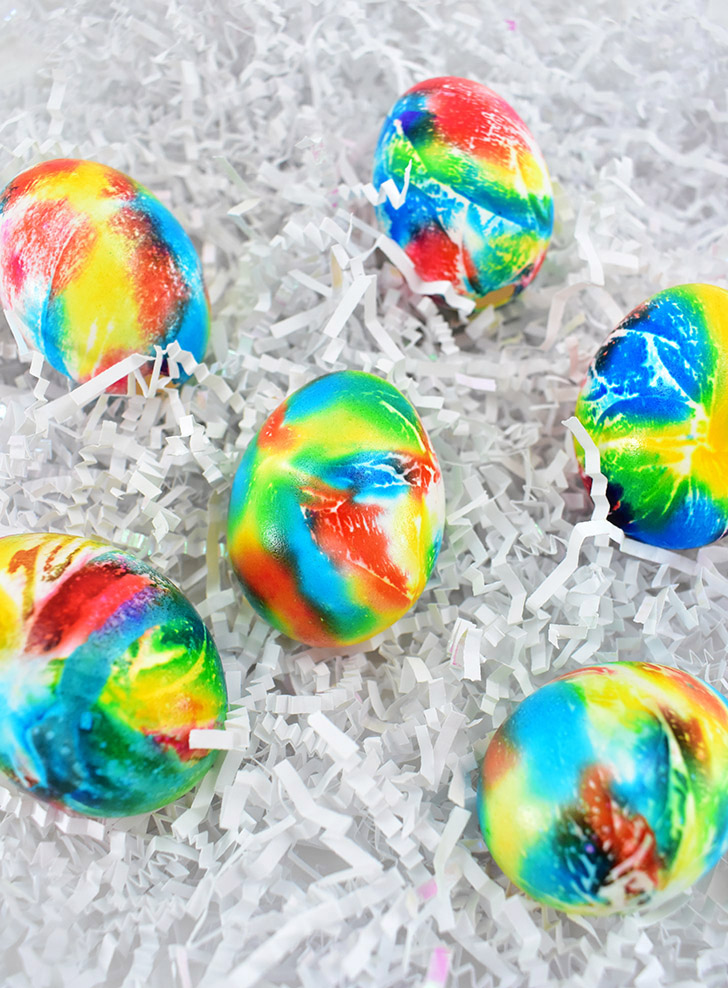 DIY Tie Dye Easter Eggs ⋆ Dream a Little Bigger
