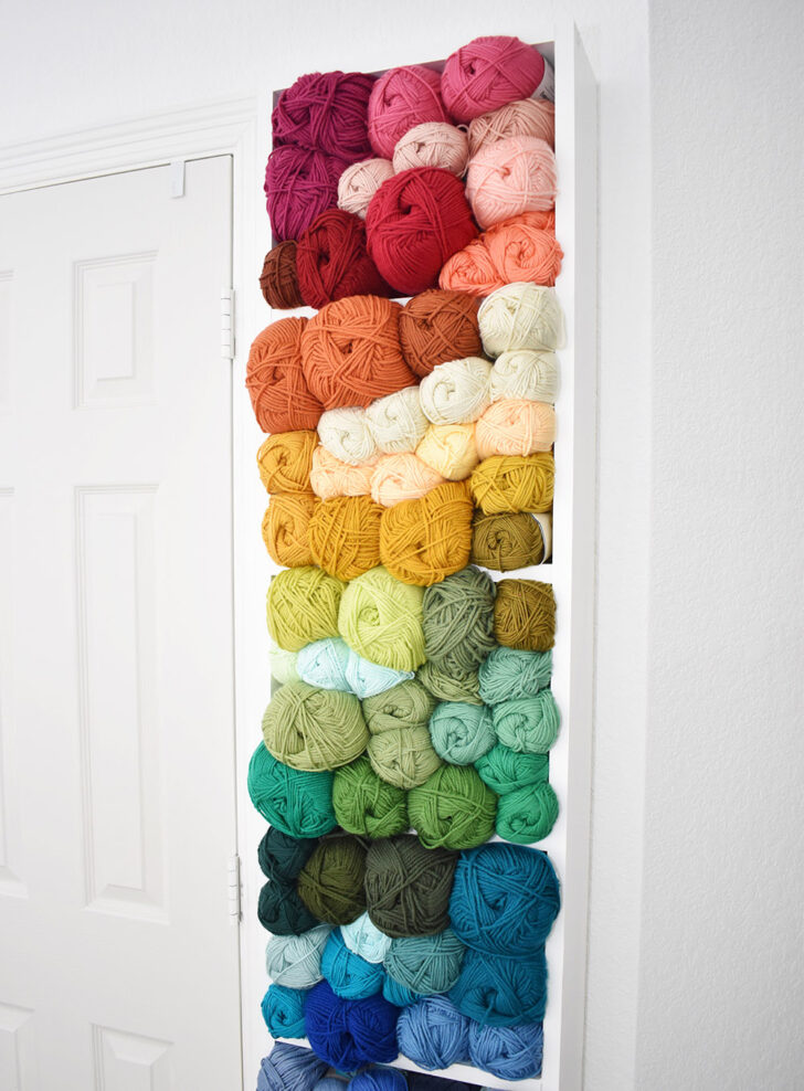 DIY Yarn Storage - Build a Yarn Shelf ⋆ Dream a Little Bigger
