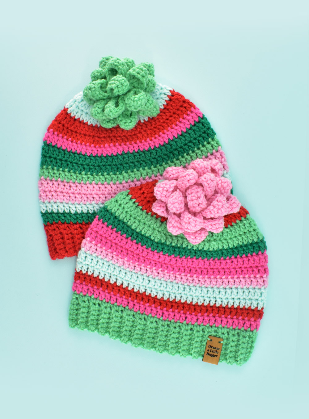 crochet gift bow hat dreamalittlebigger 107